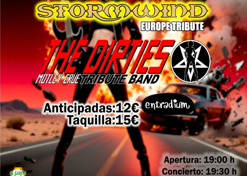 Glam Metal Resurrection(Stormwind,Tributo a Europe+The Dirties, Tributo a Mötley Crüe)