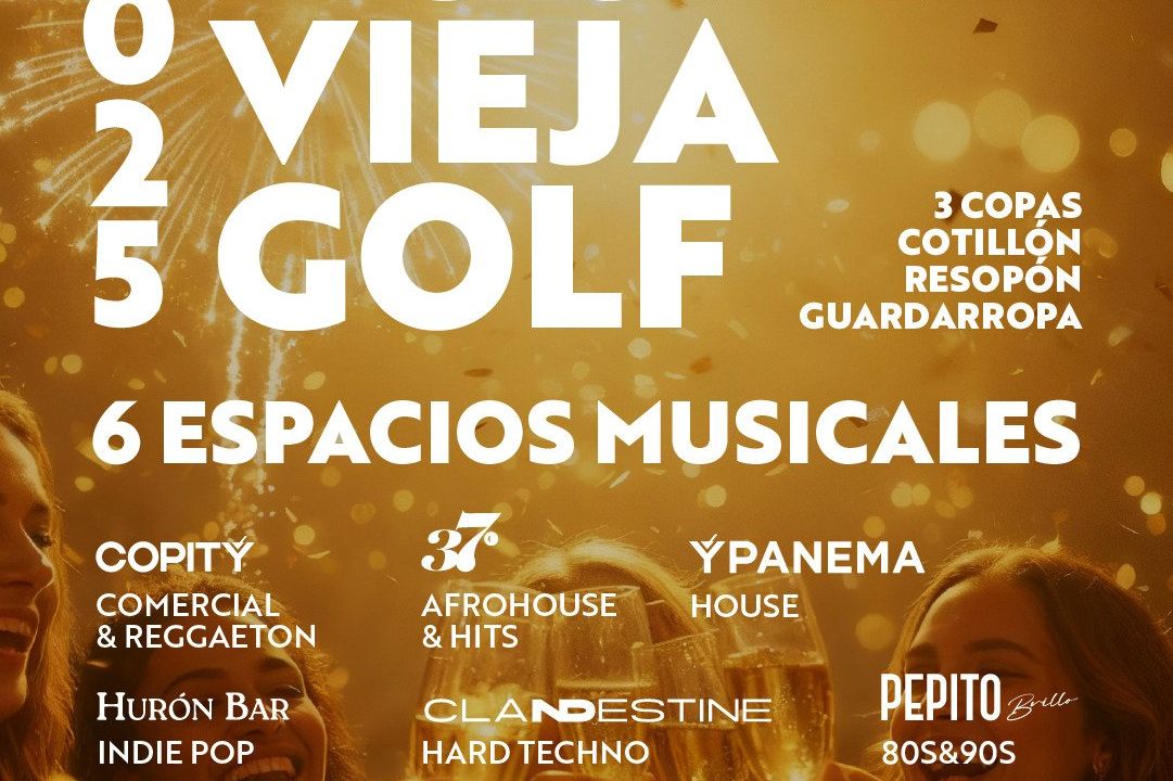 Entradas con descuento para Nochevieja Golf ’25 en Alicante