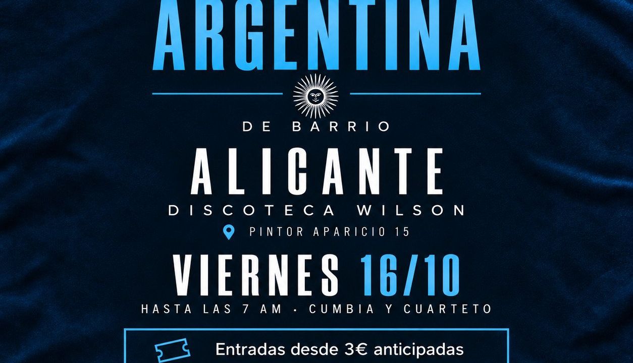 Fiesta argentina ALICANTE 16/10