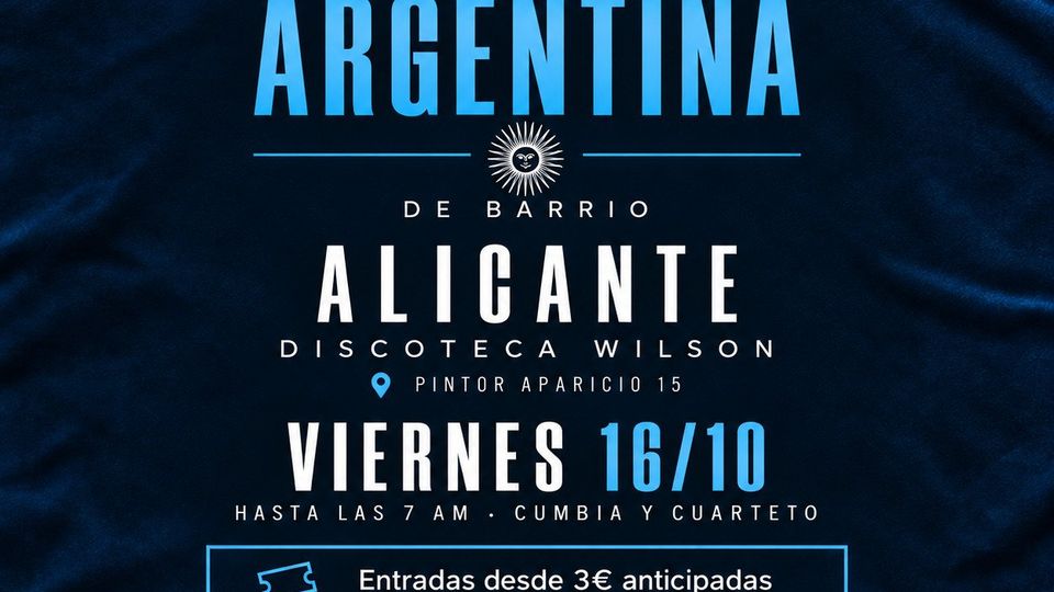 Fiesta argentina ALICANTE 16/10